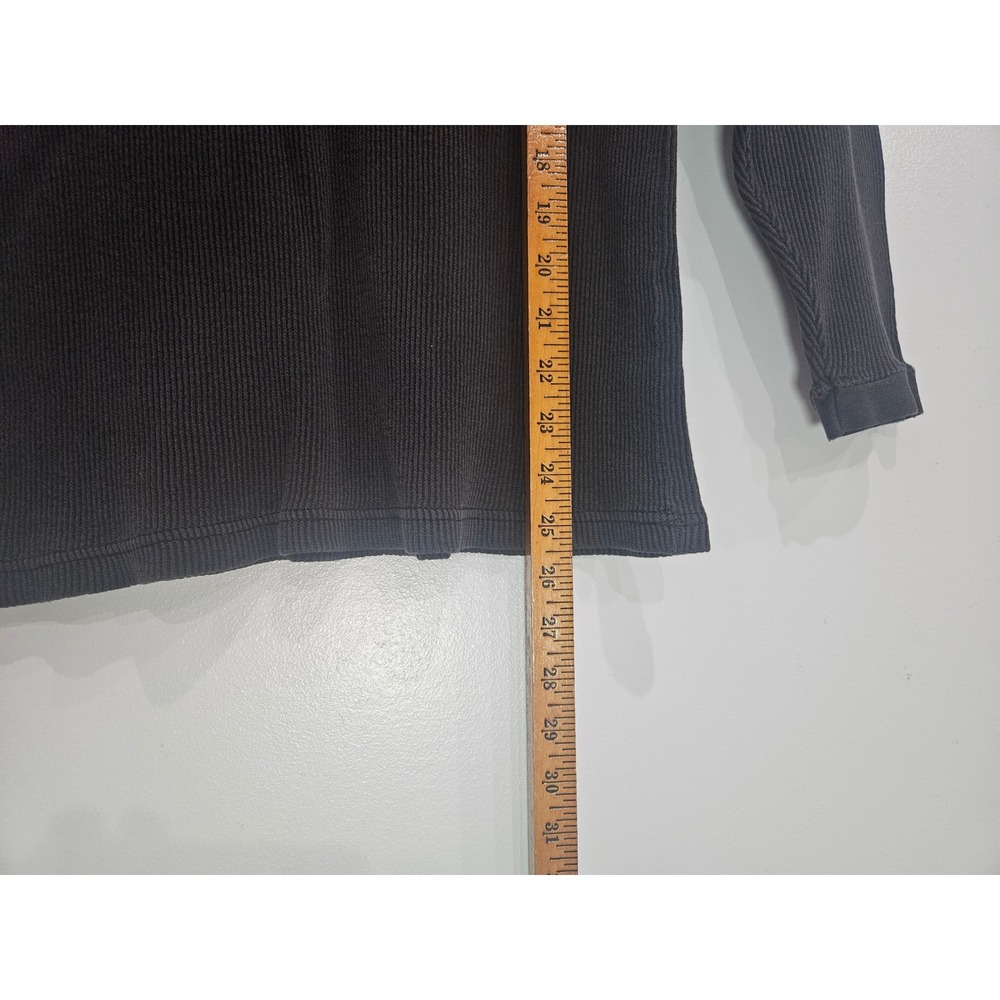Harley Davidson Womens Gray Ribbed Thermal Long Sleeve Shirt Made in USA Size M - Picture 6 of 7